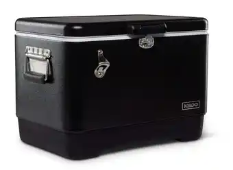 Walmart Igloo Legacy 54 Qt Steel Belted Hard Sided Cooler, Black offer