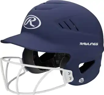 Walmart Rawlings Coolflo Highlighter Batting Helmet | Matte Navy | Adult offer