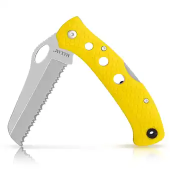 Walmart Maxam SKMXSALT5 5 in. Salt Water Knife, Bright Yellow offer