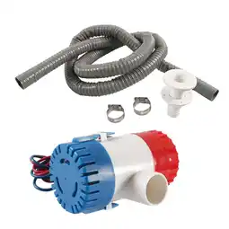 Walmart Marine Bilge Pump 12V 1100GPH Drain Kit for Boat Seaplane Motor Houseboat Mini Electric Water Pump offer