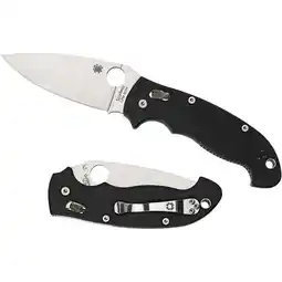 Walmart Spyderco Manix 2 XL G-10 Black Folding Pocket Knife Plain Blade Edge - C95GP2 offer