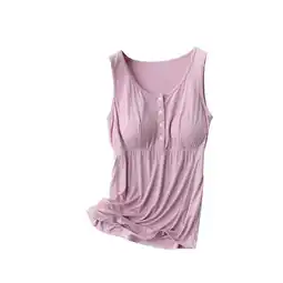 Walmart ameIAEA Nursing Tank Tops for Breastfeeding Women Maternity Shirts Camisoles with Built in Bra offer