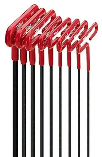 Walmart EKLIND 53168 Cushion Grip Hex T-Key allen wrench - 8pc set SAE Inch Sizes 3/32-1/4 (6In shaft) offer