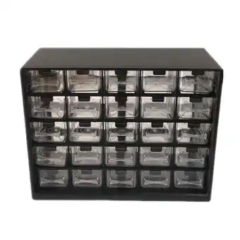 Walmart 25Pc Combined Transparent Drawer Storage Cabinet Detachable Black Parts Box Hardware Sorting Box offer