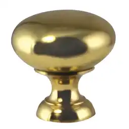 Walmart Design House 564591 Cabinet Knob 1.25 inch, 5-Pack, Polished Brass offer