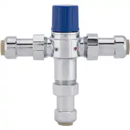 Walmart Jones Stephens C77468lf 1/2 Plumbite Push On Thermostatic Mixing Valve - Brass offer