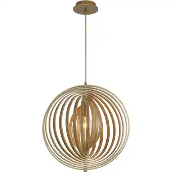 Walmart 31873-017-Eurofase Lighting-Abruzzo - One Light Medium Pendant-Wood Finish offer