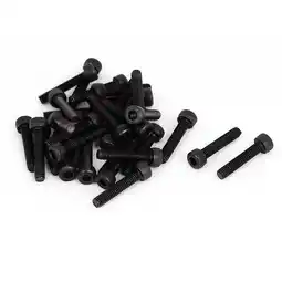 Walmart Unique Bargains M4 x 20mm 12.9 Alloy Steel Machine Bolt Hex Socket Head Cap Screws Black 30Pcs offer