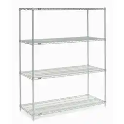 Walmart Global Industrial 18548C Nexel Chrome Wire Shelving, 54 x 18 x 86 in offer