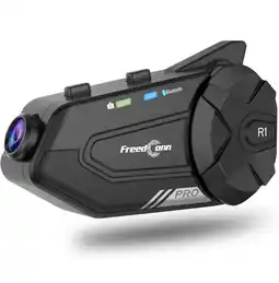 Walmart FreedConn R1 PRO Motorcycle Helmet Intercom Bluetooth Headset Camera Recording offer