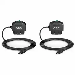 Walmart 2X Dash Cam OBD Hardwire Kit, Camera USB Type C Kit with Power Cable for Dashcam 12-24V to 5V/3A offer