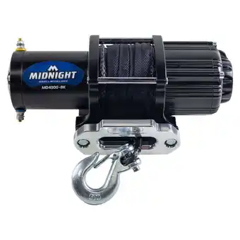 Walmart MotoAlliance VIPER Midnight 4500lb ATV/UTV Winch Kit with 50 feet BLACK Synthetic Rope offer