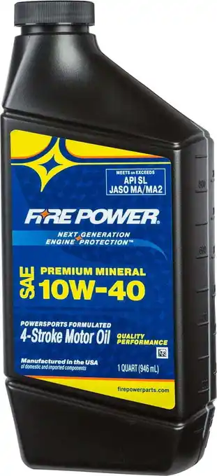 Walmart Fire Power Premium Mineral Motor Oil 10W40 Quart 196979 offer