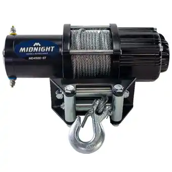 Walmart MotoAlliance VIPER Midnight 4500lb ATV/UTV Winch Kit with 50 feet Steel Cable offer