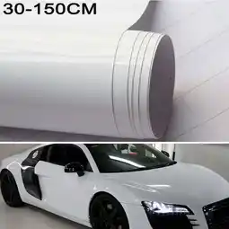 Walmart 30*150CM Car Gloss White Vinyl Film Wrap Sticker Decal Air Bubble Free offer