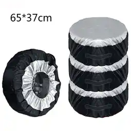 Walmart Tire Case Car Spare Tire Cover Tote Polyester Tire Storage Bags Car Wheel Protection 65*37cm offer