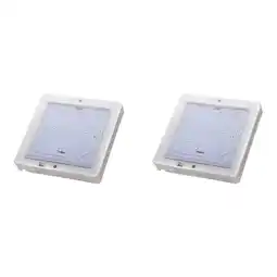 Walmart 2X RV LED Interior Roof Light for Caravan Van Boat 10W 6000K White offer