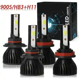 Walmart For 2015 2016 2017 2018 2019 Honda CR-V CRV LED Headlight High Low beam bulbs 6000K 4pcs offer