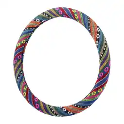 Walmart Unique Bargains 16 Ethnic Style Linen Car Steering Wheel Cover Multicolor Printing Pattern offer