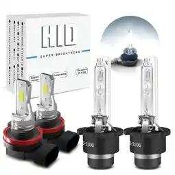 Walmart Xenon Front HID Headlight Bulbs LED Fog Light for Infiniti G37 2011 2012 2013 High /Low Beam 4pcs offer