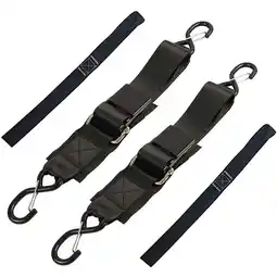 Walmart Boat Trailer Transom Tie-Down Straps,2in x 4Ft Adjustable Transom Straps, 2 Pack offer