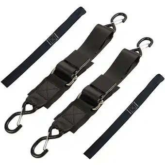 Walmart Boat Trailer Transom Tie-Down Straps,2in x 4Ft Adjustable Transom Straps, 2 Pack offer