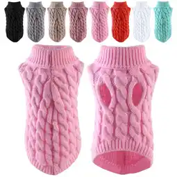 Walmart Walbest Mini Pet Dog Cat Knitted Jumper Warm Sweater Puppy Coat Jacket Clothes Costume offer