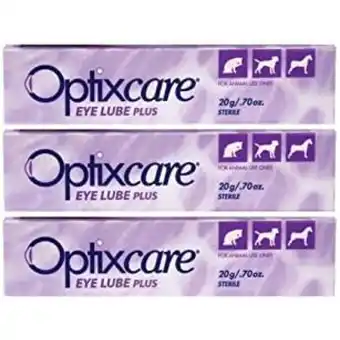 Walmart OptixCare Eye Lube Plus + Hyaluron 20g for Dog Cat Horses, Pack of 3 offer