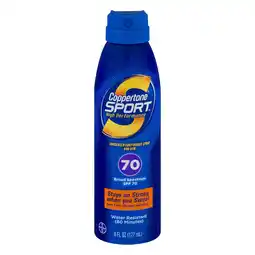 Walmart Coppertone Sport Continuous Spray Sunscreen, SPF 70, 6 fl oz offer