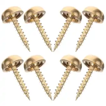 Walmart 8pcs Upholstery Tacks Mirror Fixing Screws Mirror Screws with Decorative Caps offer