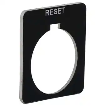 Walmart Schneider Electric Legend Plate, Reset, White/Black, Square 9001KN223BP offer