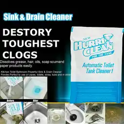 Walmart DBYLXMN Drains Cleaner Agents Powerful Foaming and Deodorizes Clogged Pipe Safely Cleaning Products offer