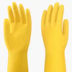 Walmart DBYLXMN Painting Gloves for Yellow Dishwashing Gloves Natural Rubber Latex Dishwashing Gloves offer