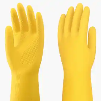 Walmart DBYLXMN Painting Gloves for Yellow Dishwashing Gloves Natural Rubber Latex Dishwashing Gloves offer