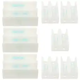 Walmart 8 Pcs Shower Door Bottom Guide Closet Floor Glass White Plastic offer