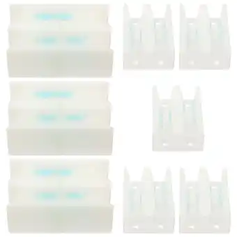 Walmart 8 Pcs Shower Door Bottom Guide Closet Floor Glass White Plastic offer