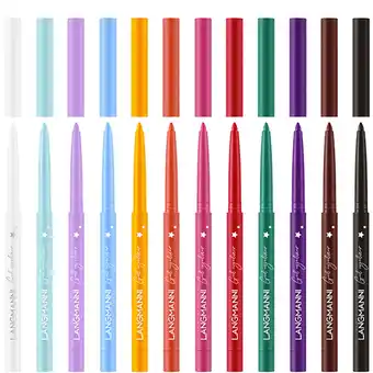 Walmart yelldesk Deals 12 Color Eyeliner Set Matte Color Eyeliner Set Long Lasting offer