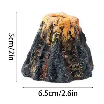 Walmart Pet Supplies Exquisite Aquarium Water Tank Volcano Eruption Decorative Volcano Model offer