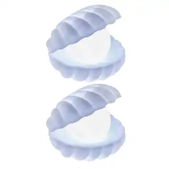 Walmart Eease 2Pcs Shell Pearl Night Light, Clamshell Mist Night Lamp (White) offer