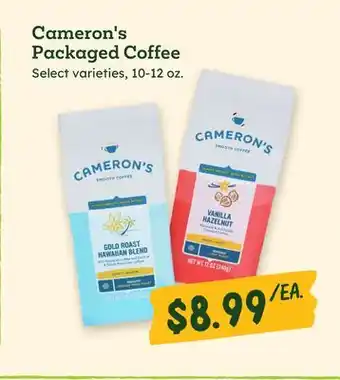 Sprouts Farmers Market Cameron's Packaged Coffee offer