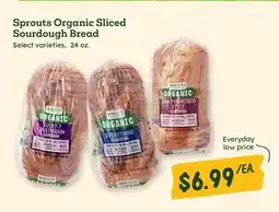 Sprouts Farmers Market Sprouts Organic Sliced Sourdough Bread offer