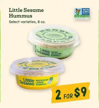 Sprouts Farmers Market Little Sesame Hummus offer