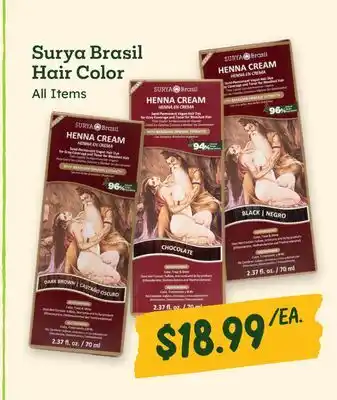 Sprouts Farmers Market Surya Brasil Hair Color offer