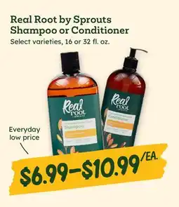 Sprouts Farmers Market Real Root by Sprouts Shampoo or Conditioner offer