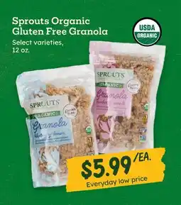 Sprouts Farmers Market Sprouts Organic Gluten Free Granola offer