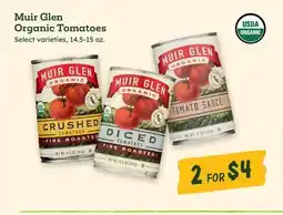 Sprouts Farmers Market Muir Glen Organic Tomatoes offer