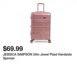 Marshalls JESSICA SIMPSON 24in Jewel Plaid Hardside Spinner offer