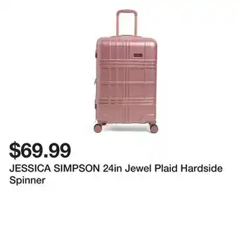 Marshalls JESSICA SIMPSON 24in Jewel Plaid Hardside Spinner offer