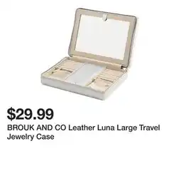 Marshalls BROUK AND CO Leather Luna Large Travel Jewelry Case offer