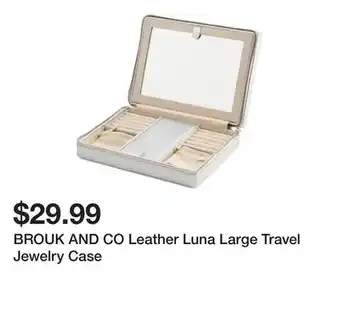 Marshalls BROUK AND CO Leather Luna Large Travel Jewelry Case offer